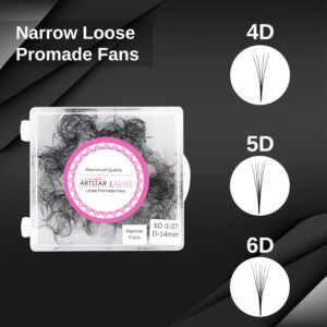 Narrow Premade Fans 4D/5D/6D Lashes